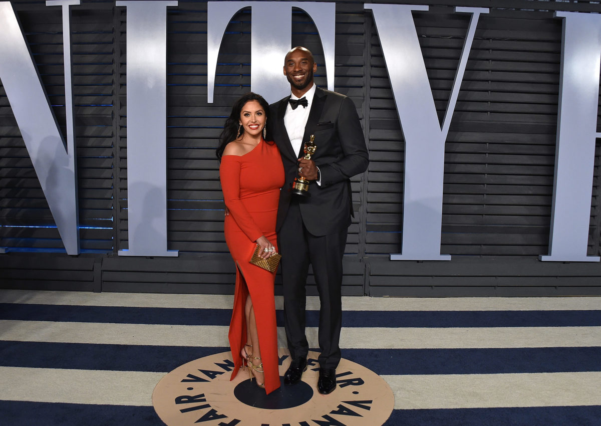 Kobe Bryant and his wife at the Vanity Fair Oscar party.