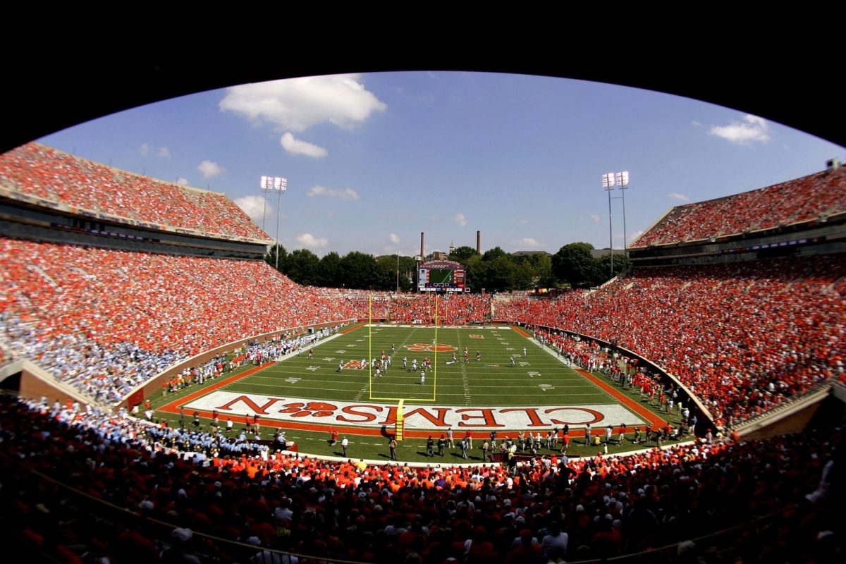 A general view of Clemson's stadium.