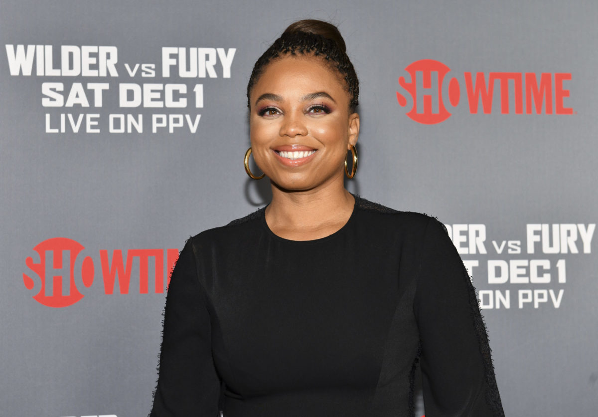 Jemele Hill attends the boxing match between Deontay Wilder and Tyson Fury.