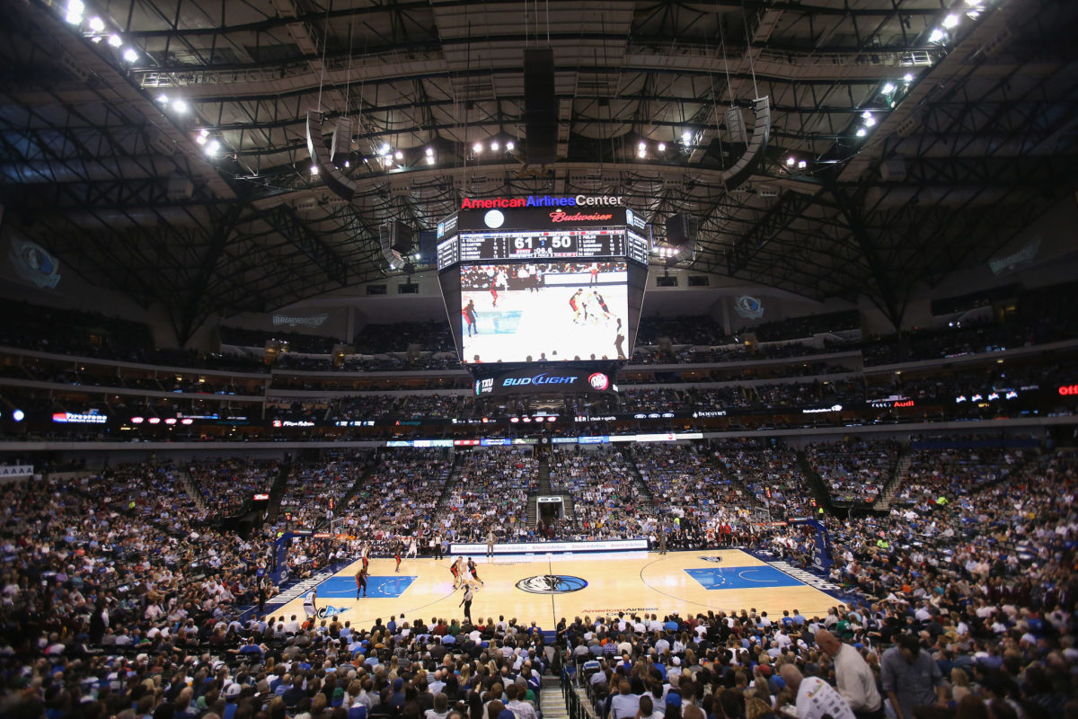 A general view of the Dallas Mavericks arena.