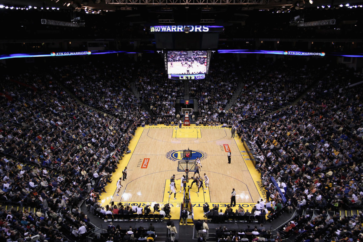 A general view of the Golden State arena.