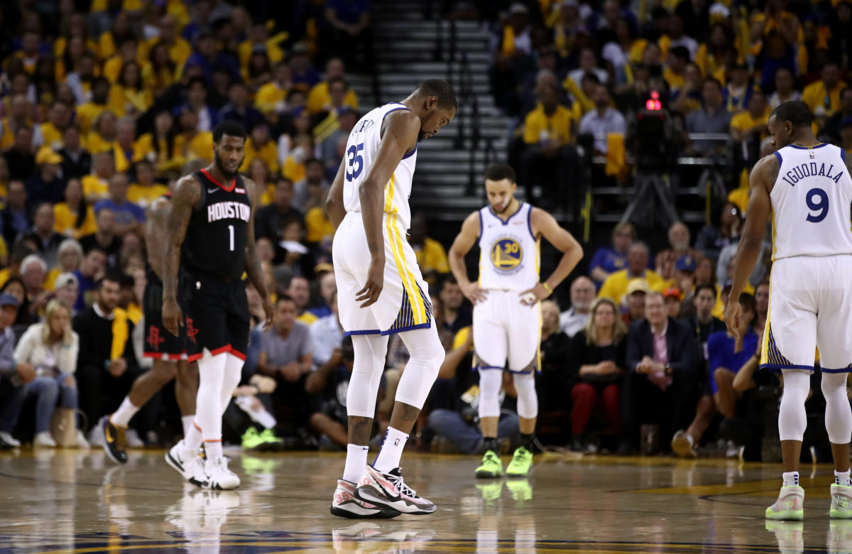 kevin durant gets hurt in game 5 against the rockets