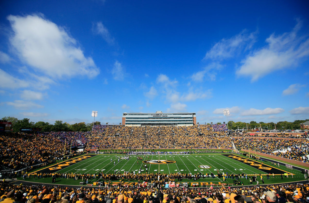 A general view of Missouri's football field.