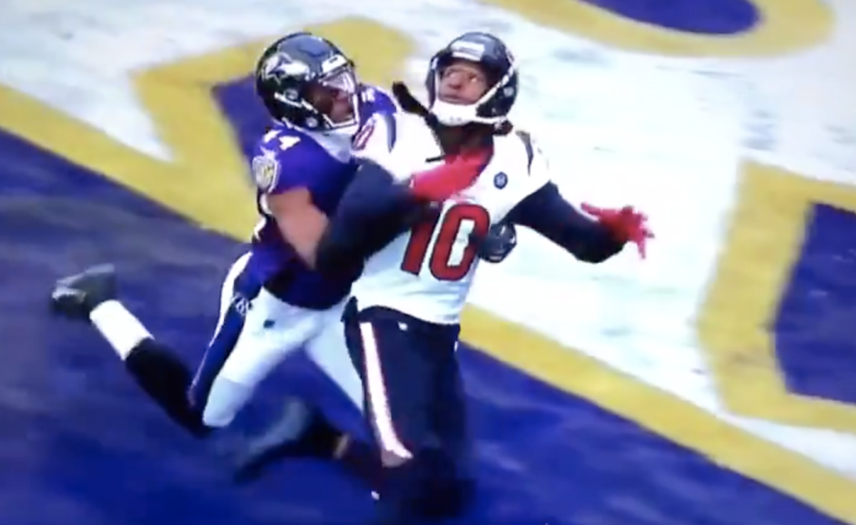 Missed pass interference penalty in Ravens-Texans