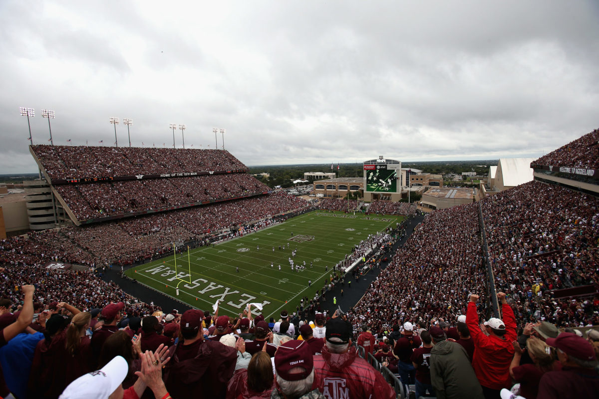 Fans at Texas A&M for a game vs. Arkansas.