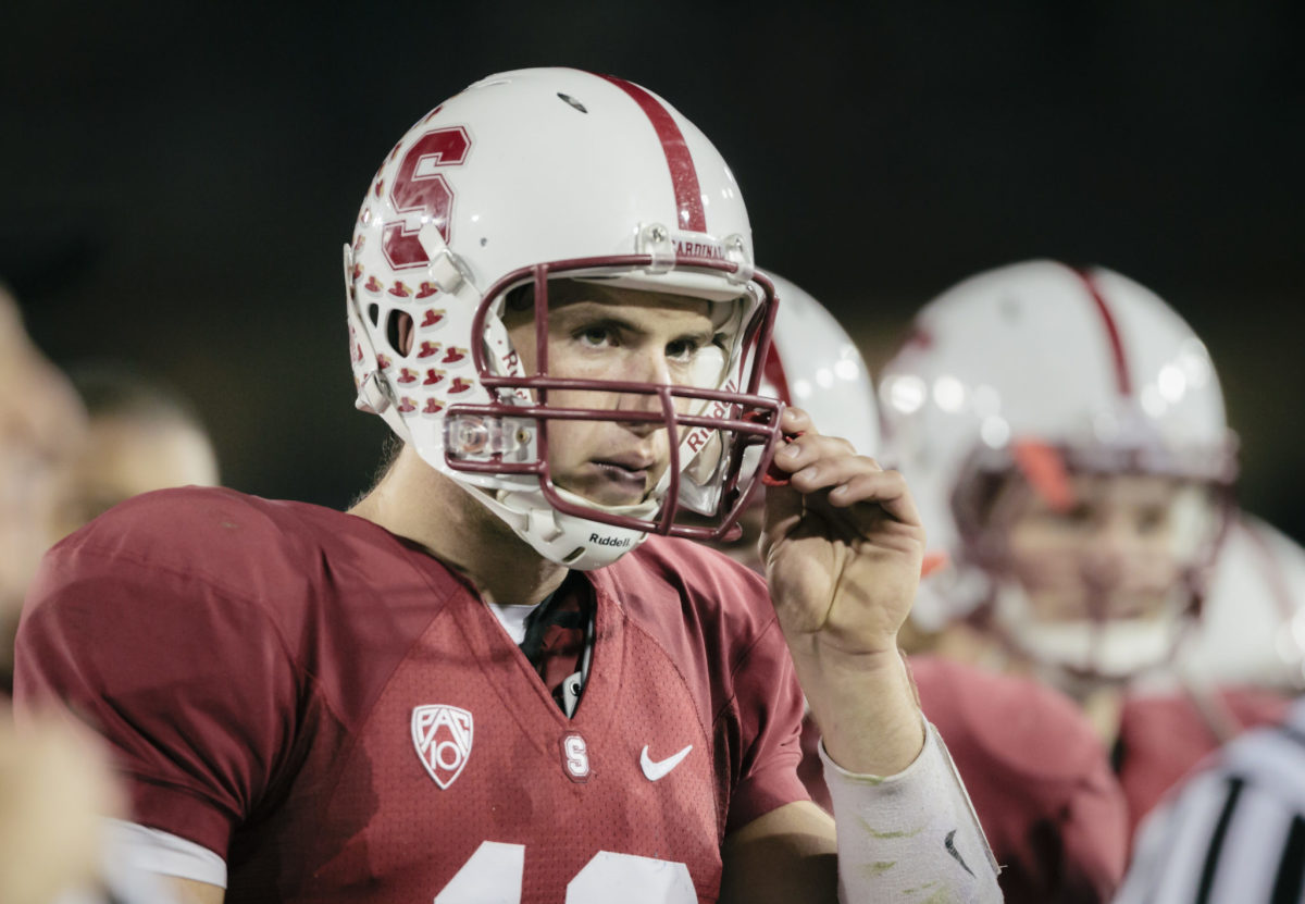 Andrew Luck plays quarterback at Stanford.