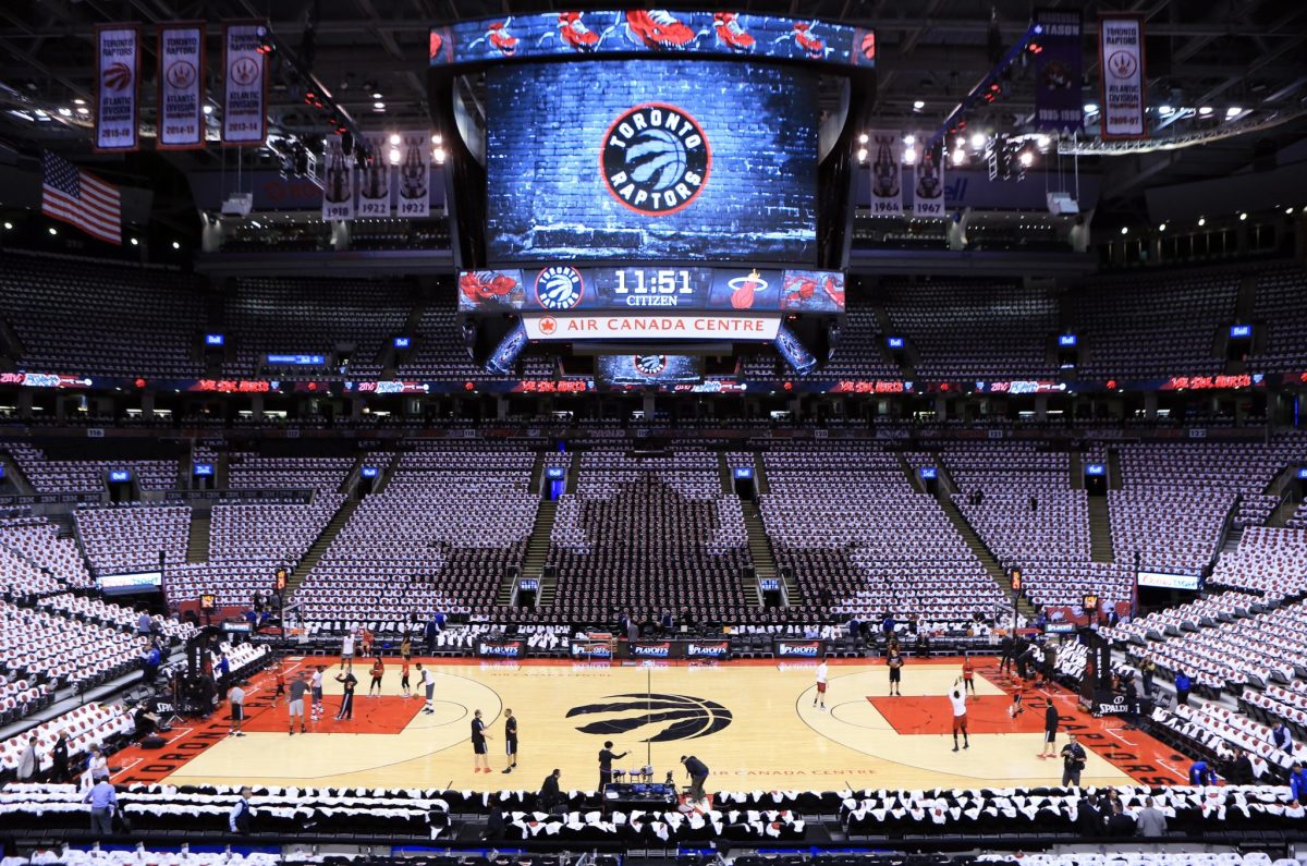 A general view of the Toronto Raptors arena.