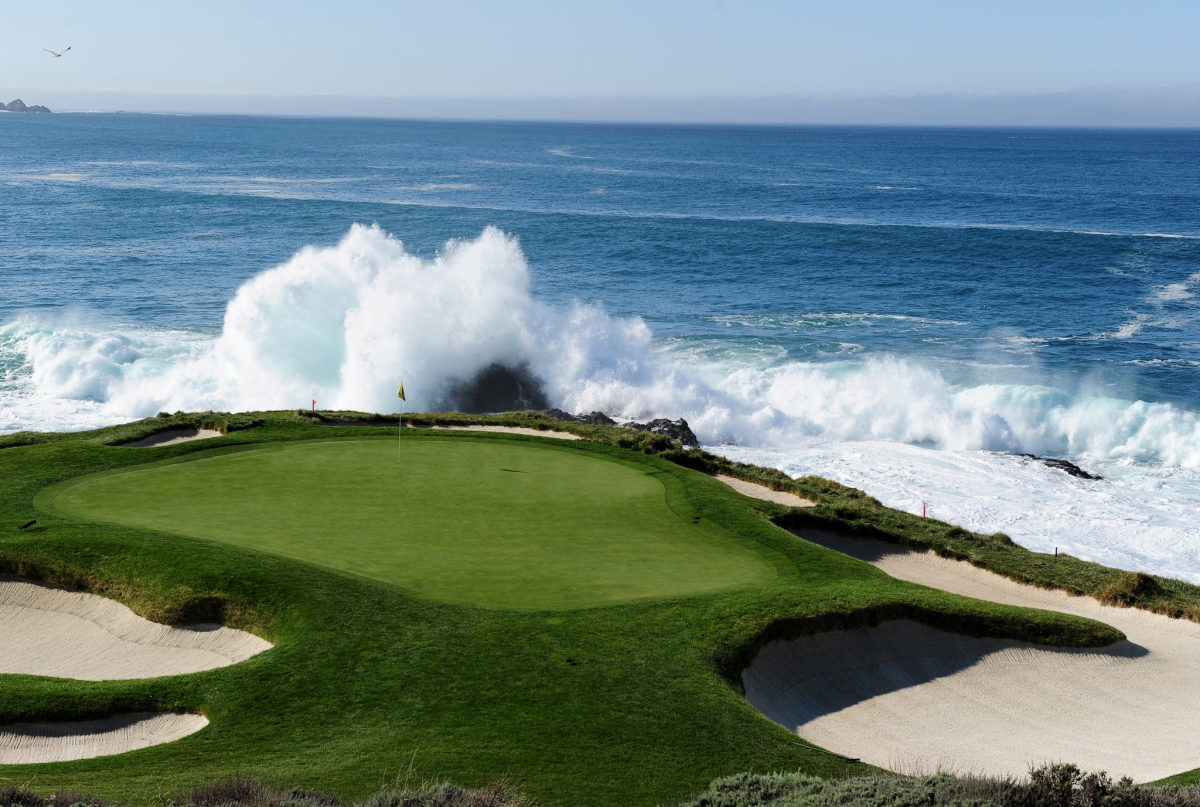 A general view of Pebble Beach.