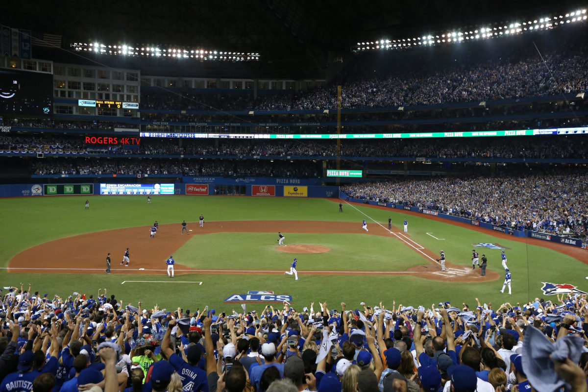 A general view of the Toronto Blue Jays stadium.