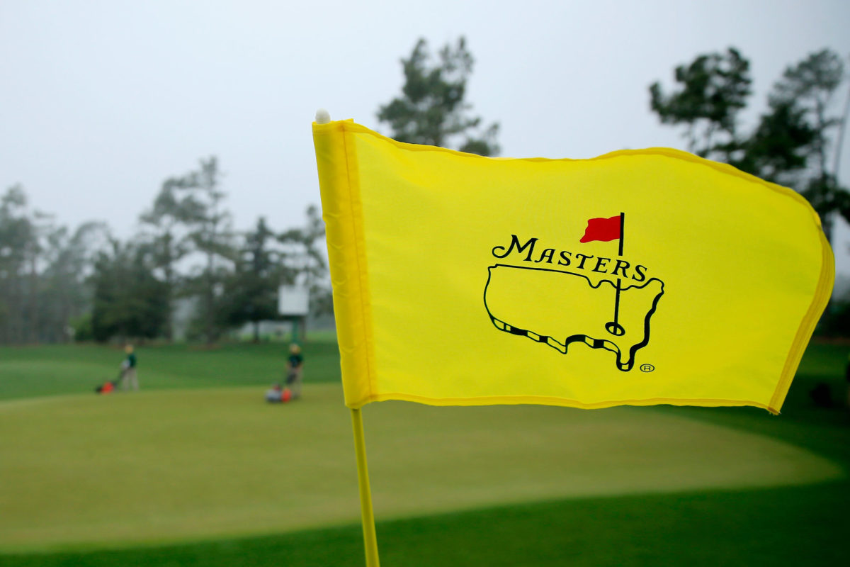 A general view of the masters flag.