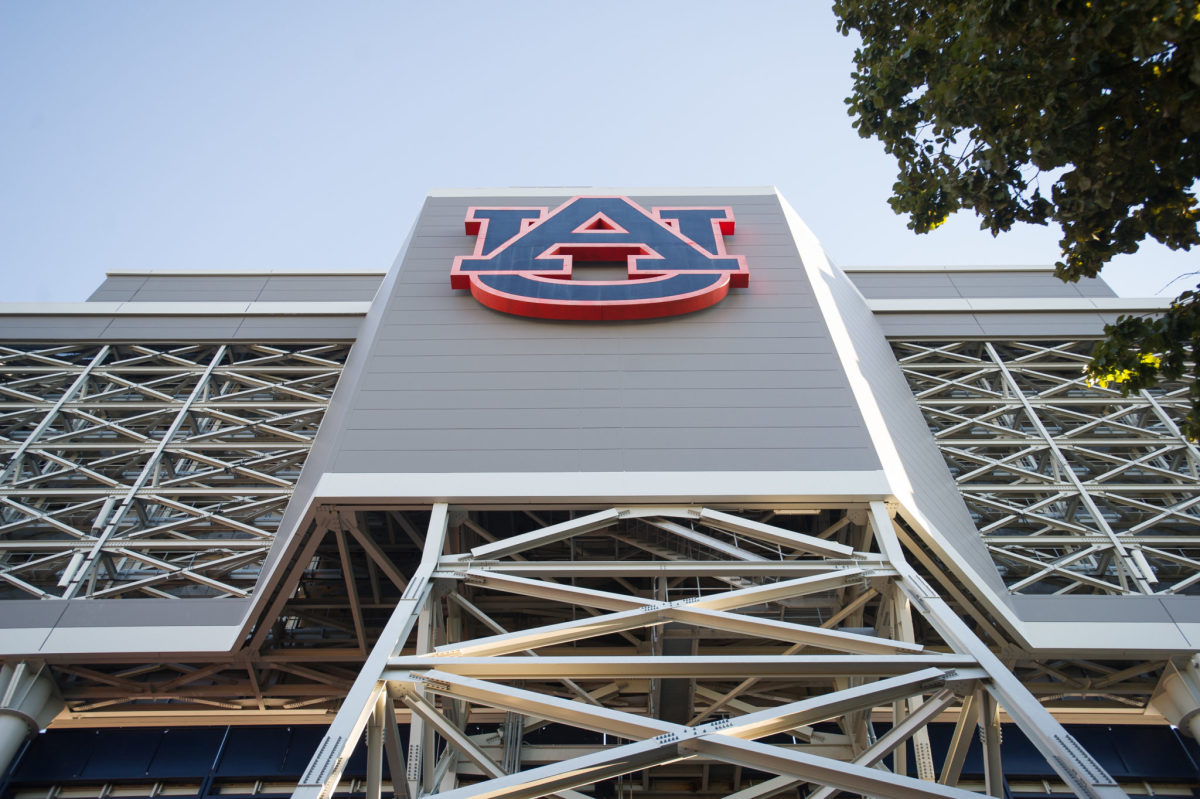 An exterior view of Auburn's stadium.