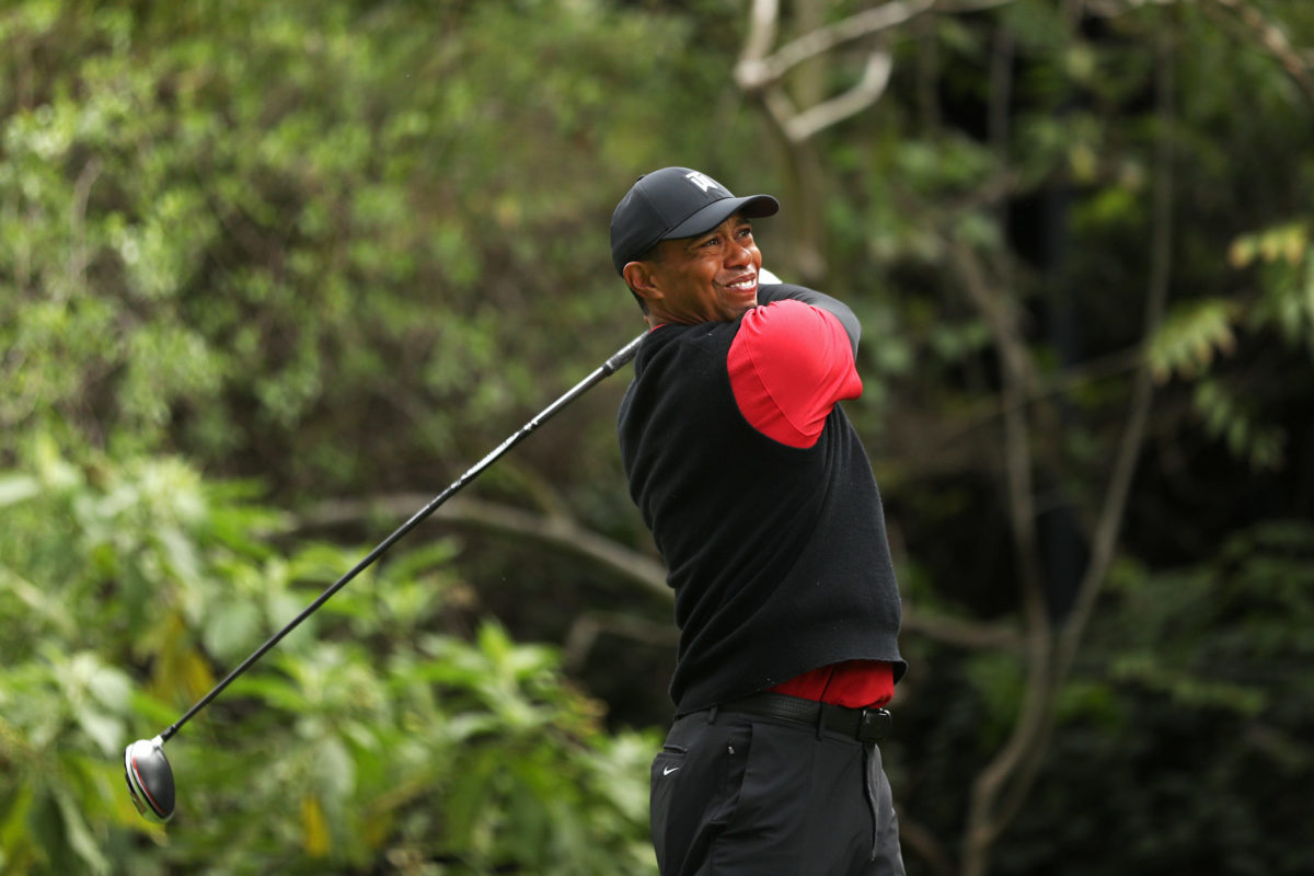 tiger woods shoots at the genesis open