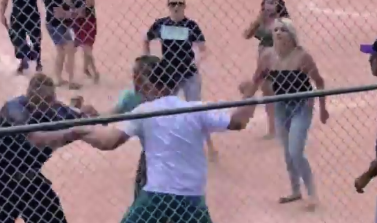 Parents at a youth baseball game fight.