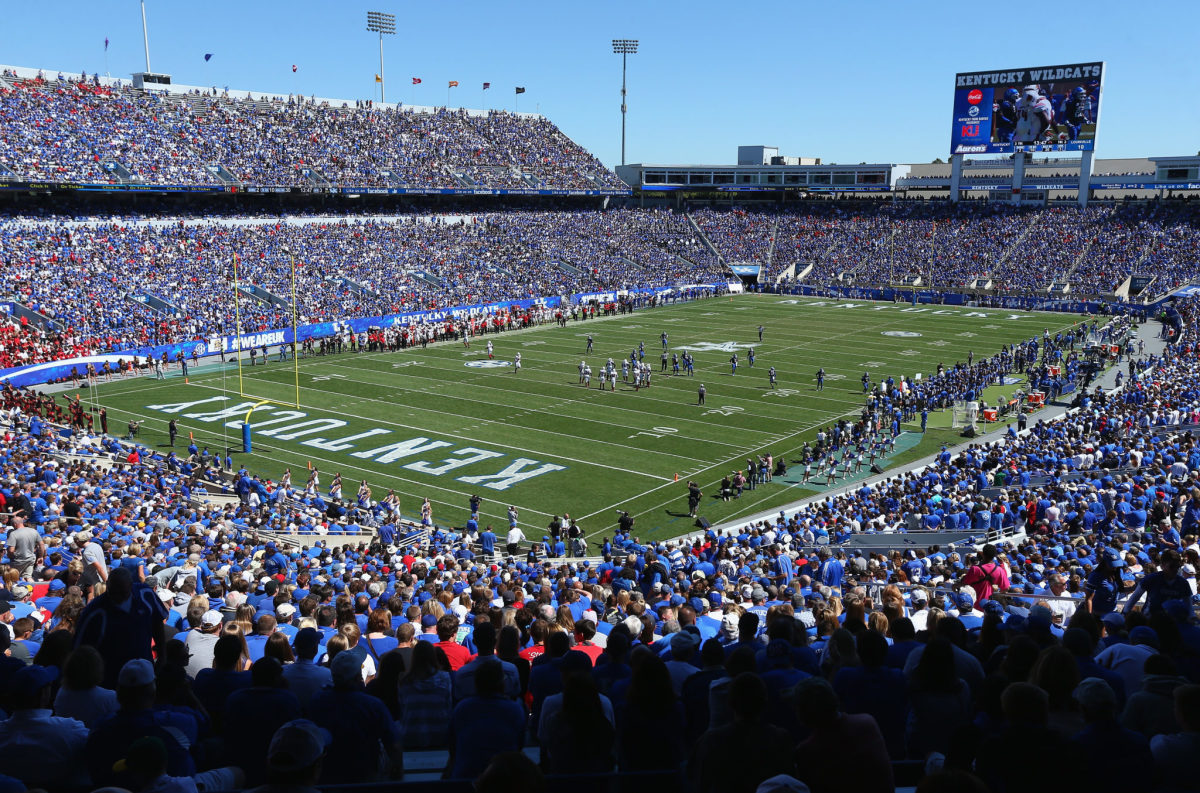 General view of the Kentucky football field.