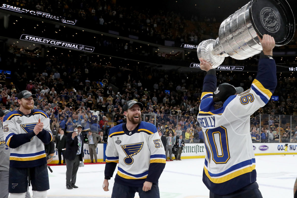 st. louis blues win game 7 of the Stanley Cup Final.