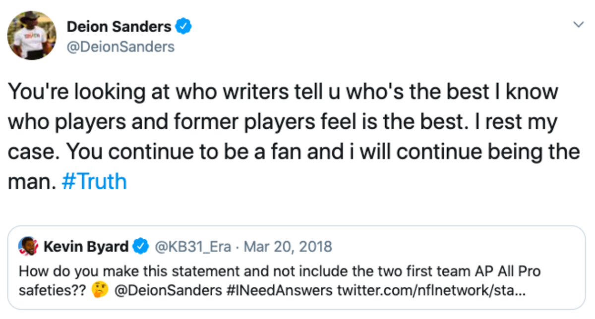 Deion Sanders embarrassed himself in Twitter exchange with Kevin