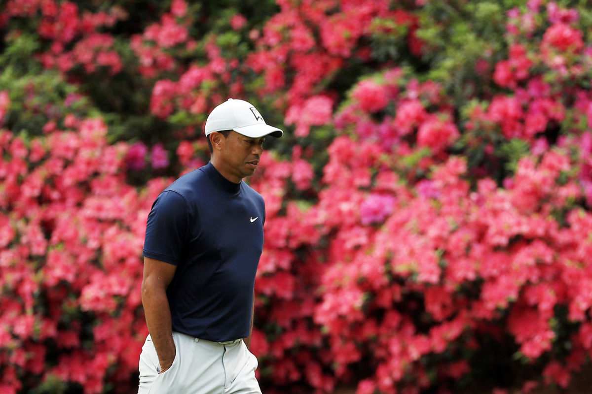 tiger woods at the 2019 masters