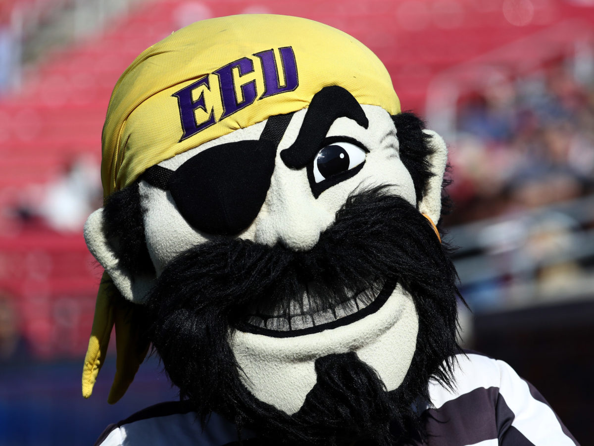 East Carolina University mascot.