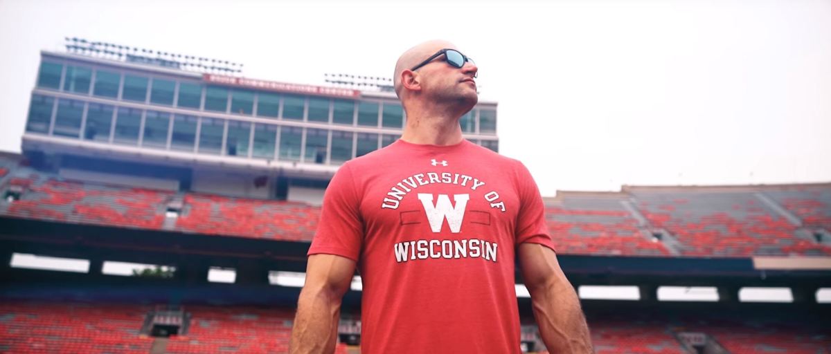 Joe Thomas in Wisconsin hype video for Michigan game.
