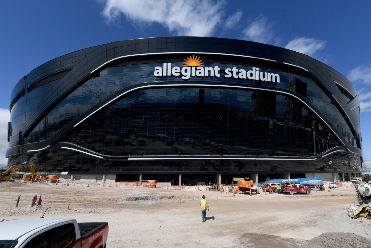 Allegiant Stadium, home of the NFL Las Vegas Raiders and the 2020 Pac-12 Football Championship and nicknamed the "Death Star."