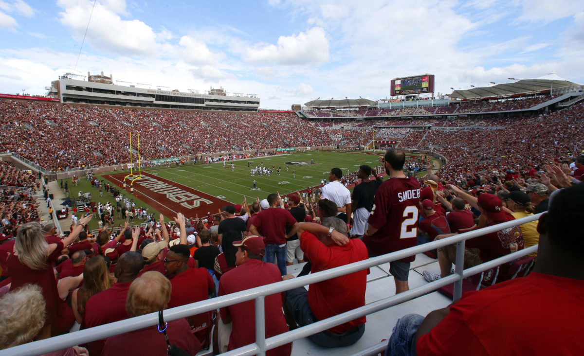 A general view of a Florida State football game.