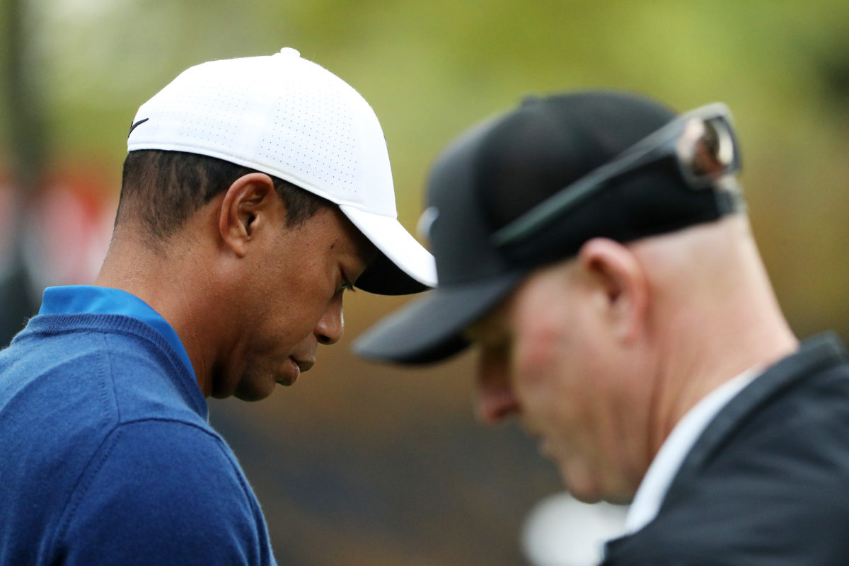 Tiger Woods didn't play well on the first hole.