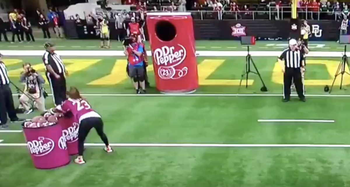 Video Dominant Performance In Dr. Pepper Halftime Challenge The Spun