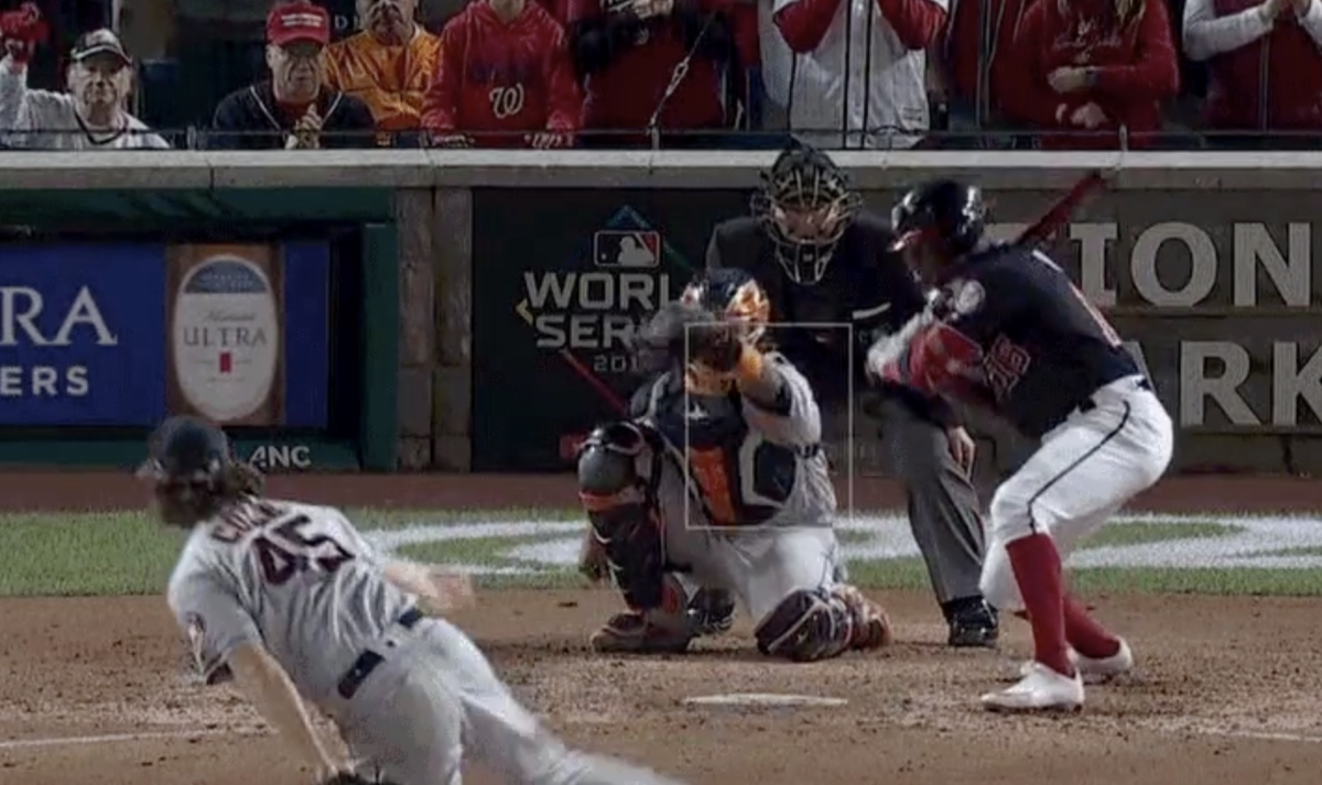 Umpire makes horrible call in Game 5 of the World Series.