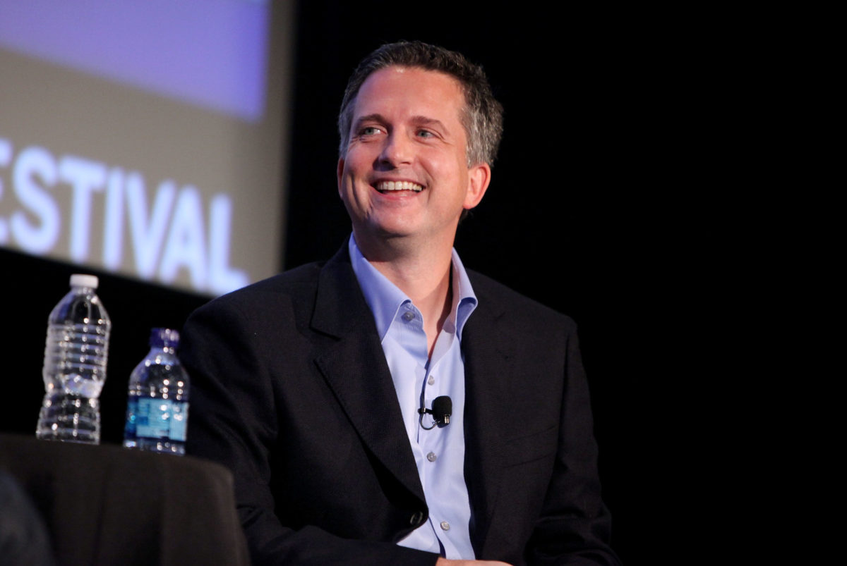 Bill Simmons on stage in New York City.