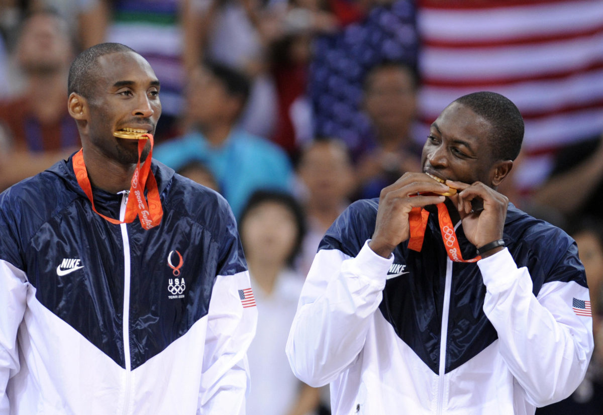 Kobe Bryant and Dwyane Wade in the Olympics.