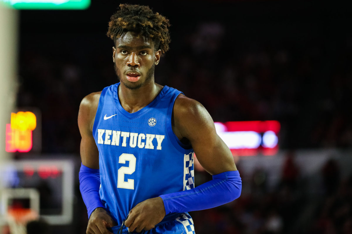 Kentucky forward Kahlil Whitney during a game.