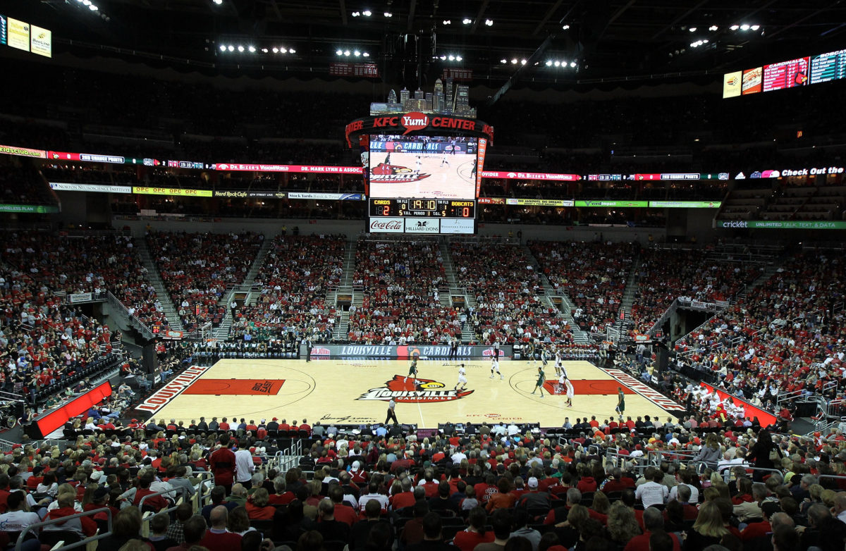 A general view of Louisville's basketball arena.