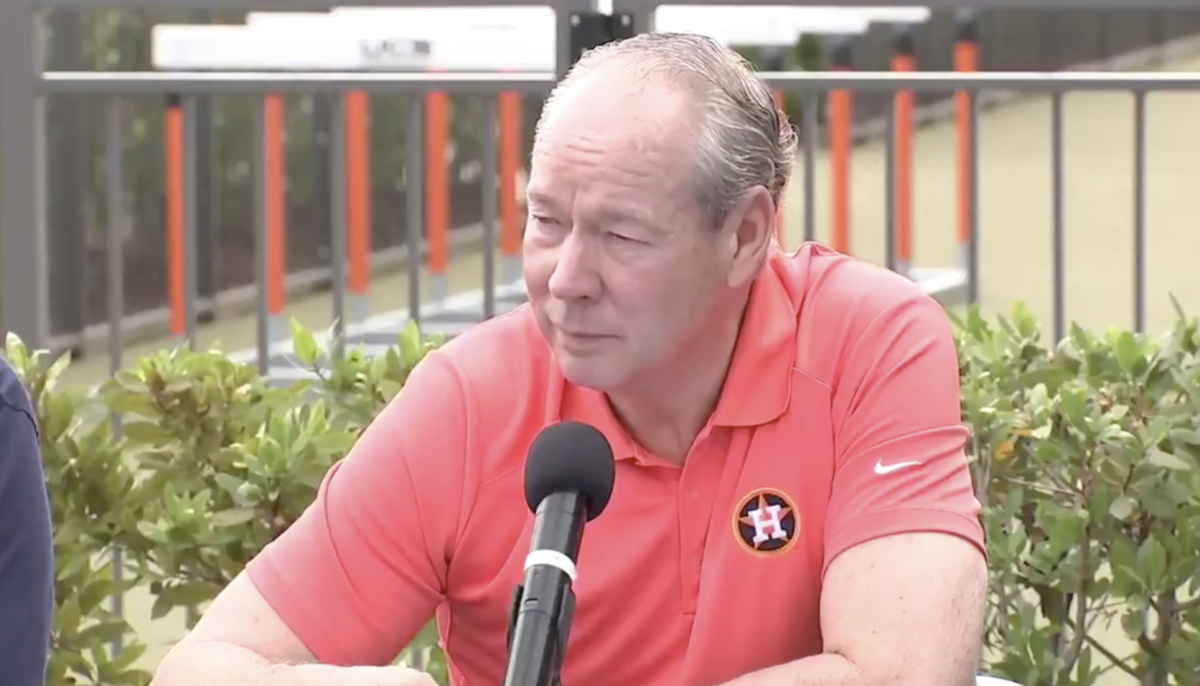 Houston Astros owner Jim Crane at his press conference