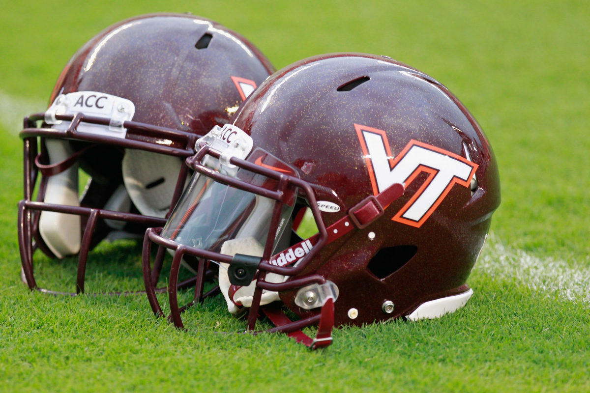 Virginia Tech helmets.