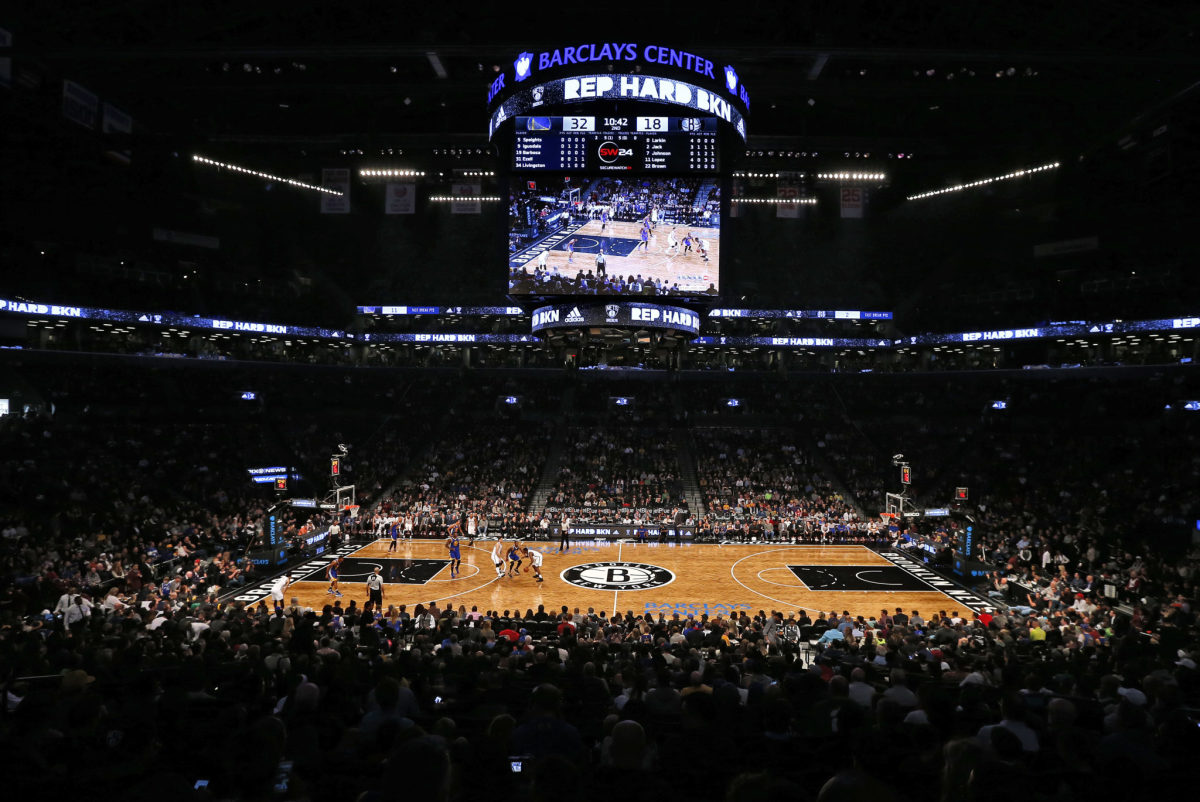 A general view of the Brooklyn Nets arena.