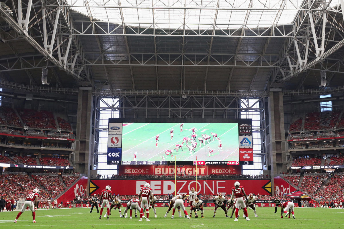 A general view of the Arizona Cardinals stadium.
