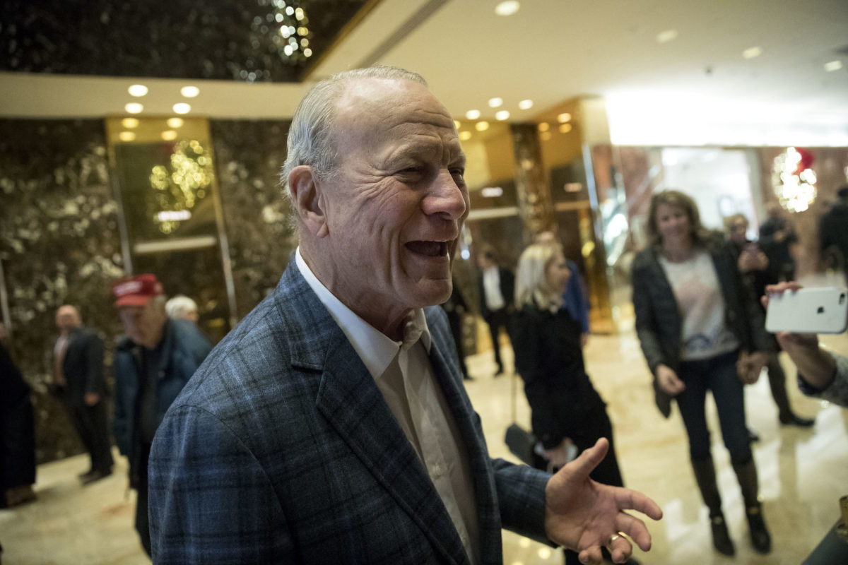 Barry Switzer at Trump Tower.