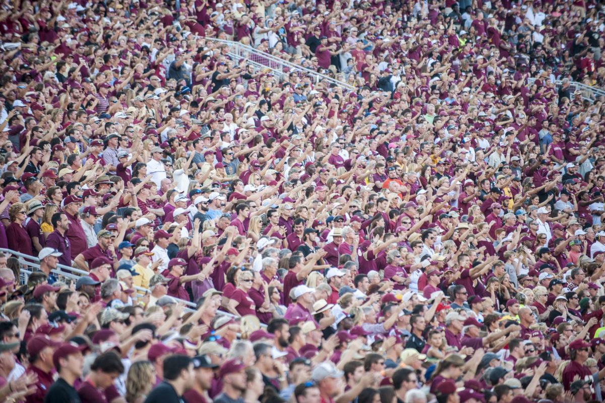 Florida State fans during a Seminoles football game.