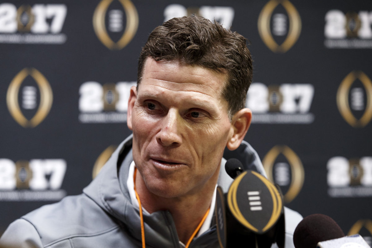 Clemson football DC Brent Venables at the College Football Playoff.