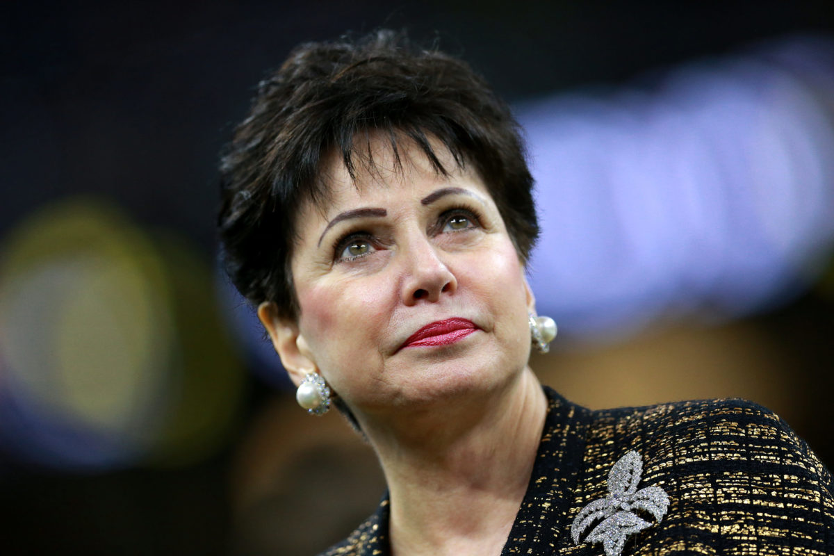 New Orleans Saints owner Gayle Benson during a game.