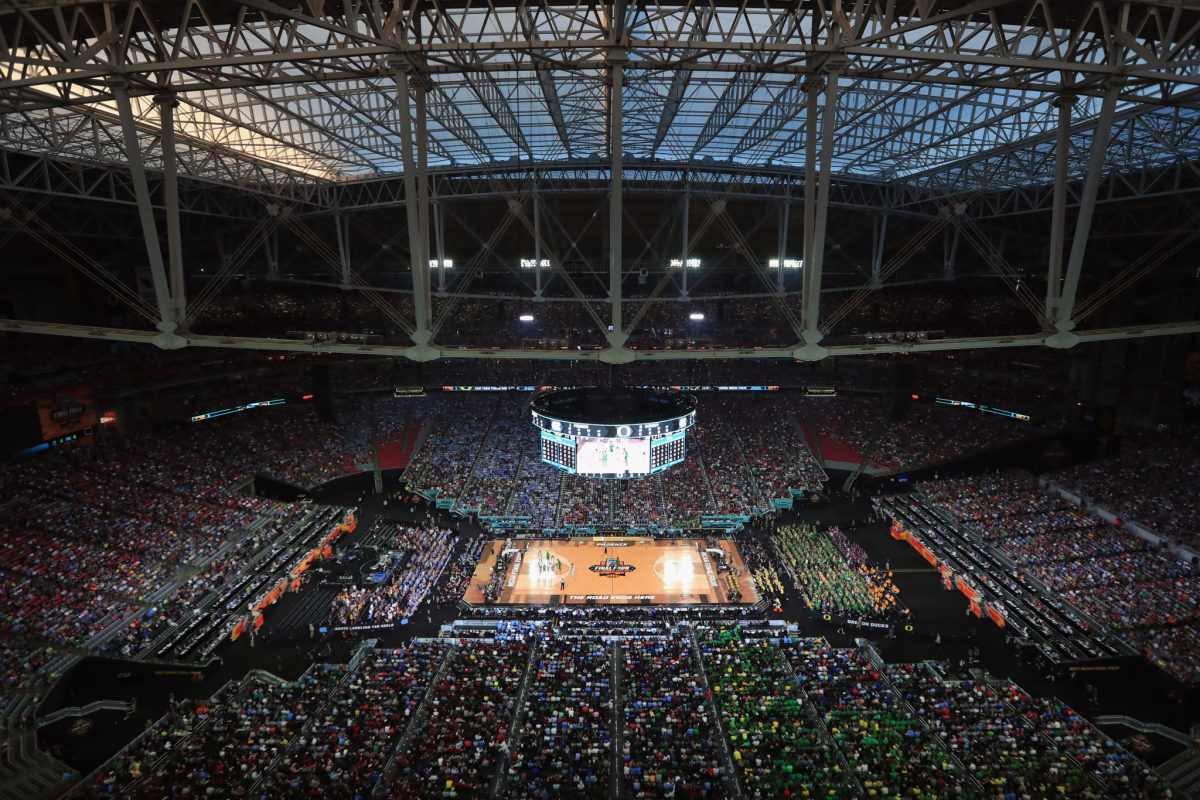 A view of the court during the Final Four.