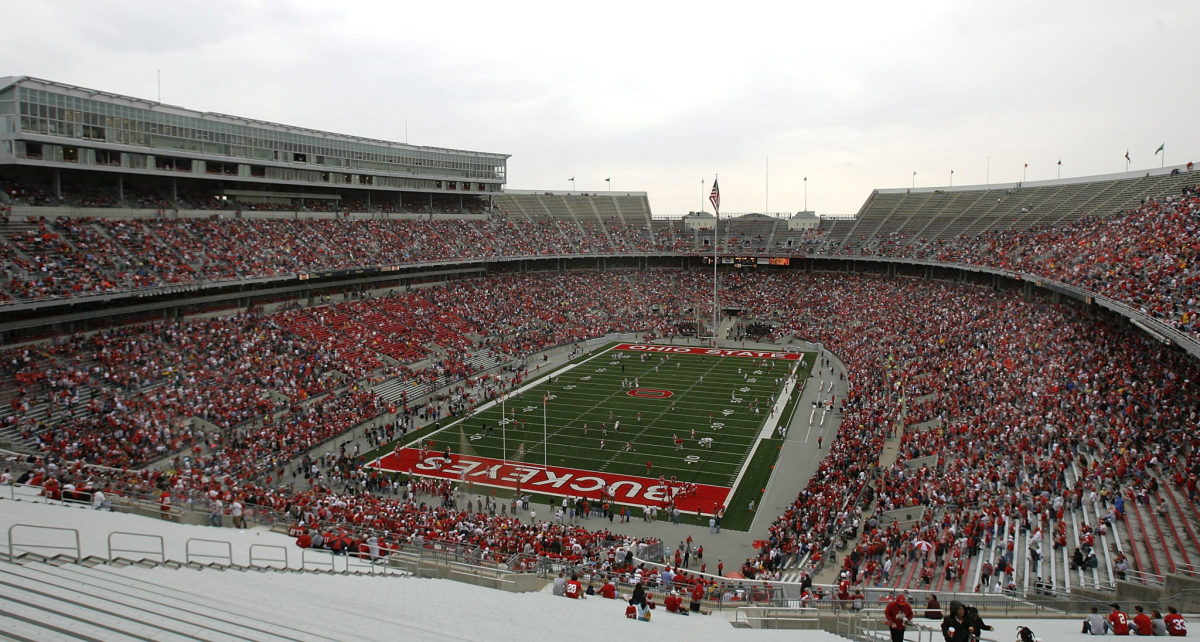 A general view of Ohio State's football stadium.