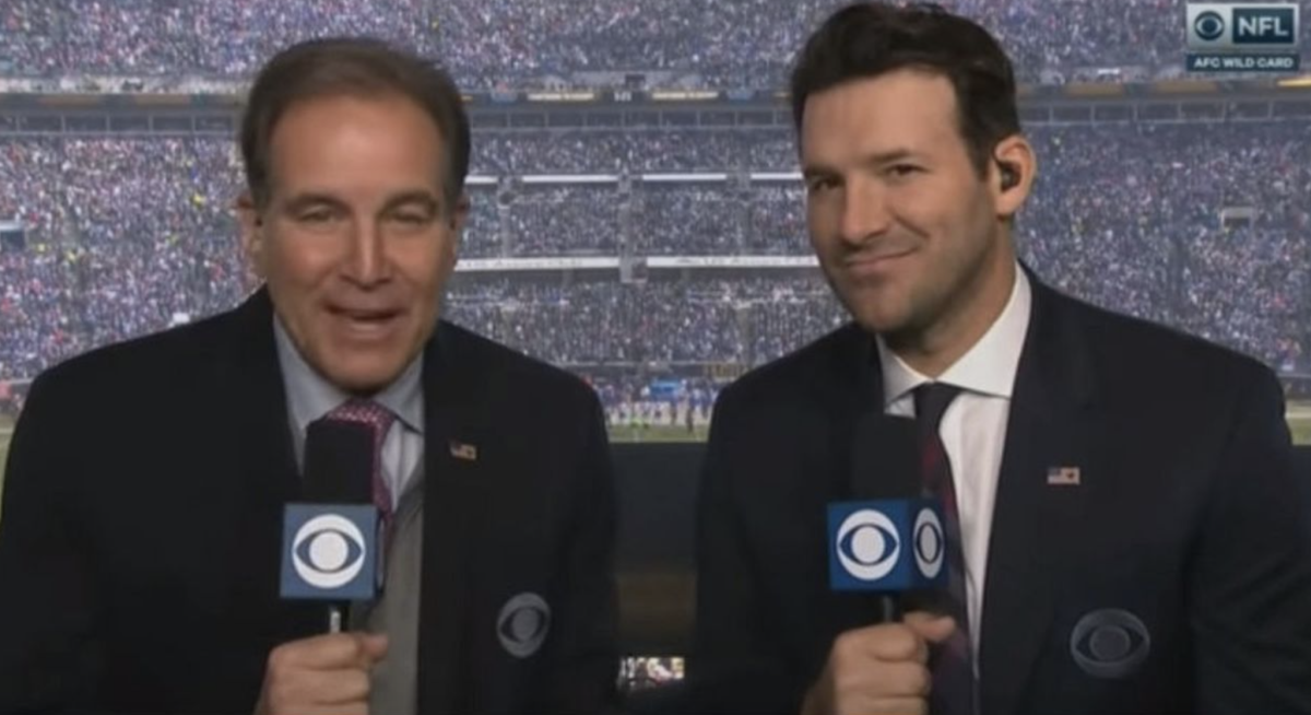 Tony Romo and Jim Nantz on CBS.