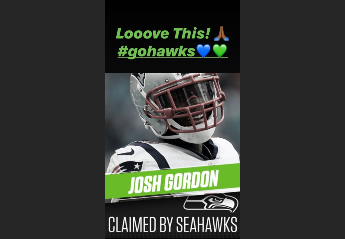 NorbCam - Welcome to Seattle, Josh Gordon! @flash @seahawks #gohawks #12s