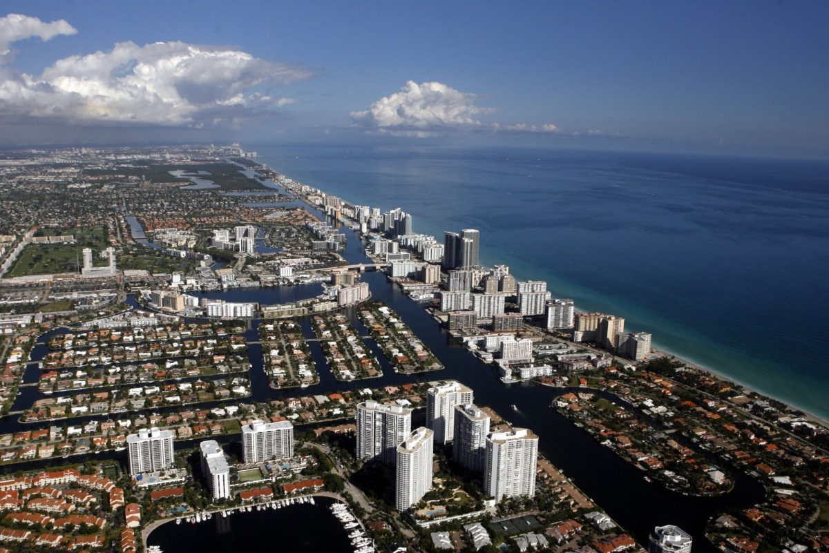 A general view of the city of Miami.