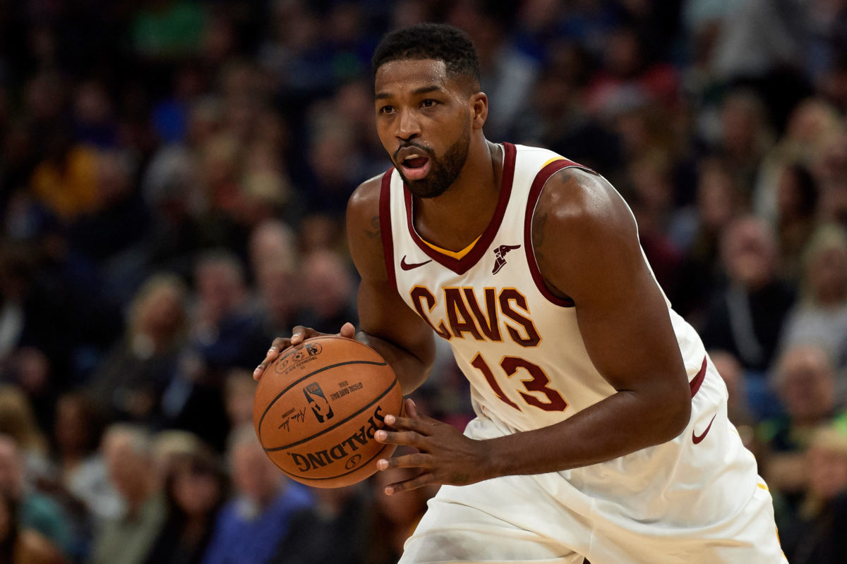 Tristan Thompson playing for the Cleveland Cavaliers.