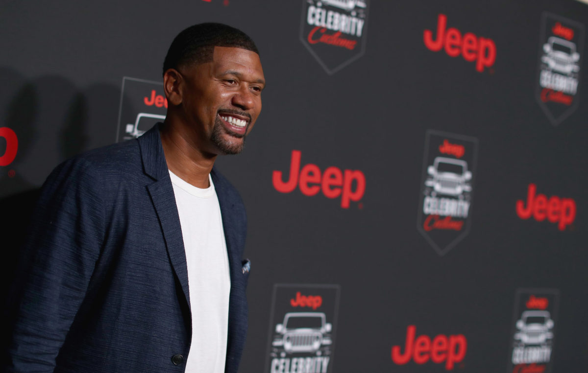 Michigan basketball great Jalen Rose pictured at an event.