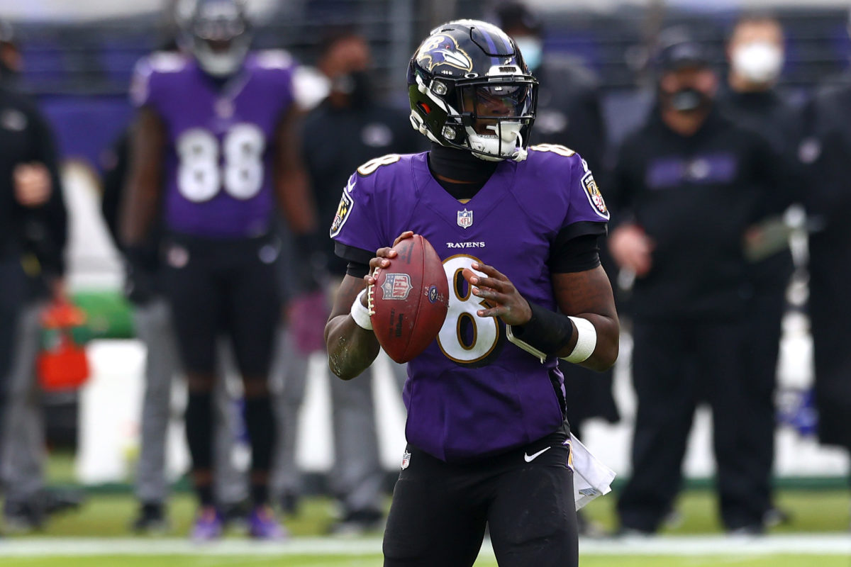 Baltimore Ravens quarterback Lamar Jackson on Sunday.