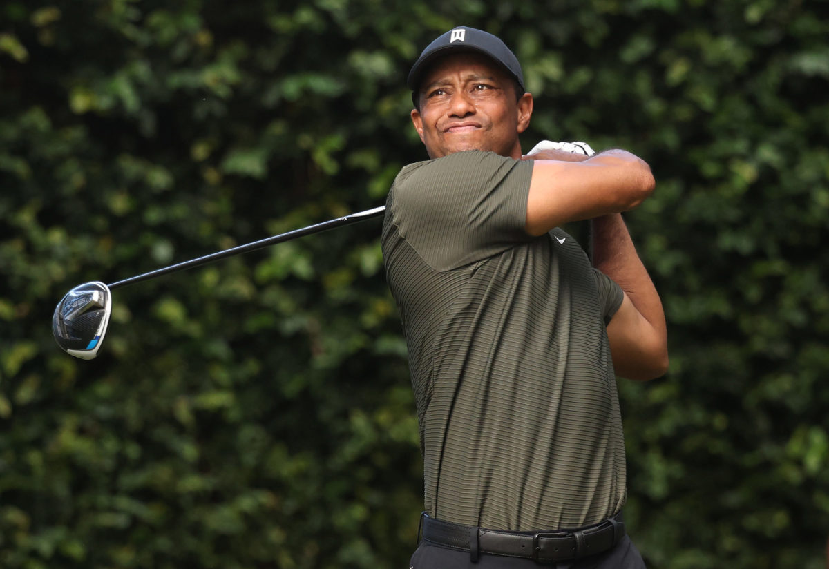 Tiger Woods at The Masters in round one on Nov. 12.