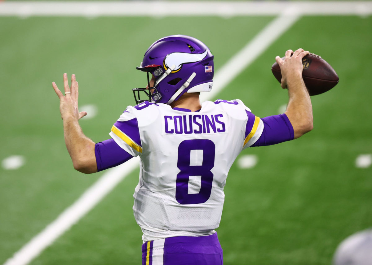 Minnesota Vikings quarterback Kirk Cousins on Sunday afternoon.